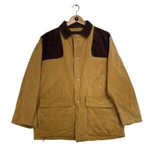 Vtg 70s 10X America's Finest Hunting Jacket M Made in USA Corduroy Duck Canvas